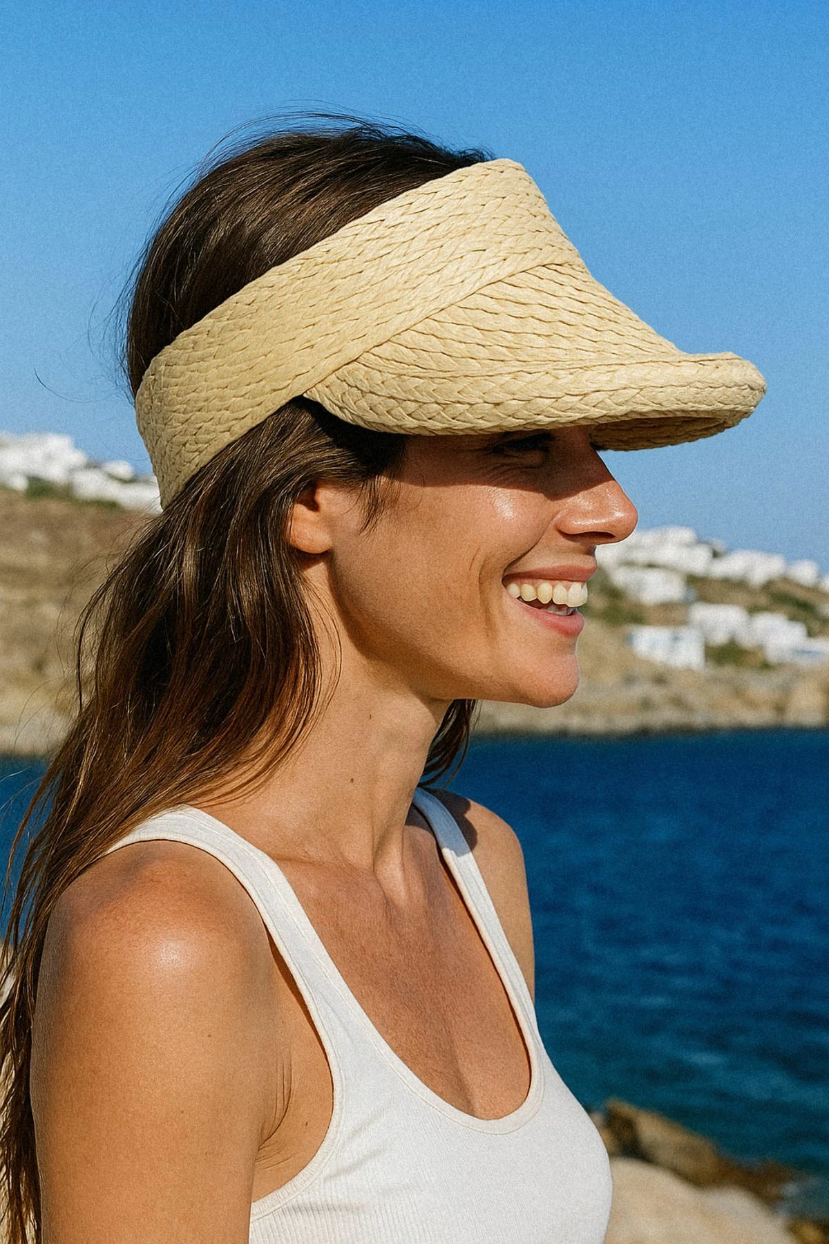 Kapelë verore për gra, ngjyrë bezhë, Jumeon, Hsr2113