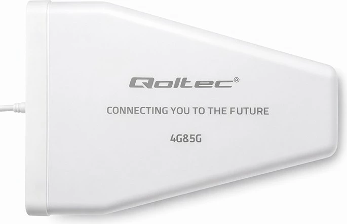 Antena 4G/5G LTE directionale jashtë, Qoltec 57061, 9 dBi, N Female, IP67, kabllo 3 m, e bardhë