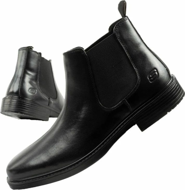 Çizme Chelsea për meshkuj Skechers, lëkurë