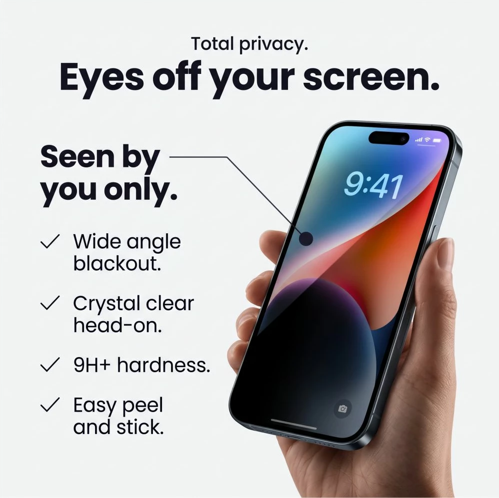 Xham mbrojtës privatësie Tech-Protect Glass SPY+ për iPhone 18 Pro Max, 2 copë