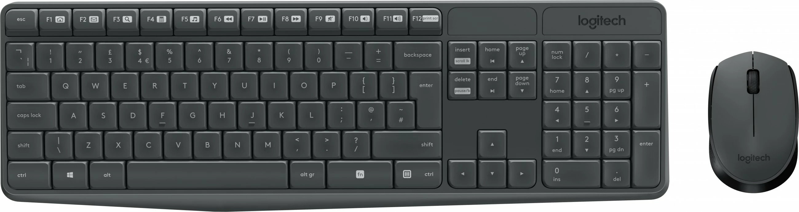 SET tastierë dhe maus Logitech MK235, Wireless, USB, QWERTZ, hiri