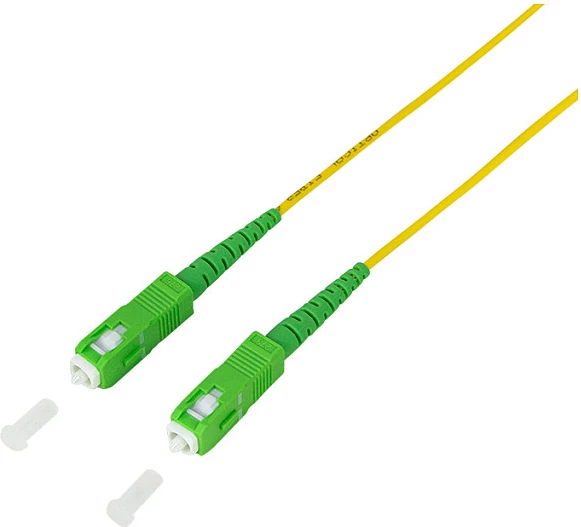 Kabllo fiber optike LogiLink patch cord OS2 SM G.657.A2, SC/APC–SC/APC, 1 m, e verdhë