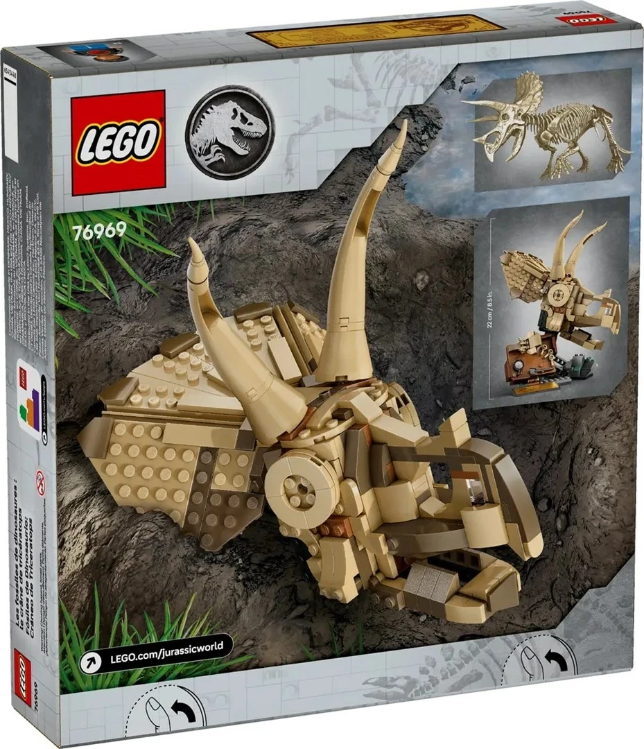 Set LEGO Jurassic World 76969, Triceratops Skull