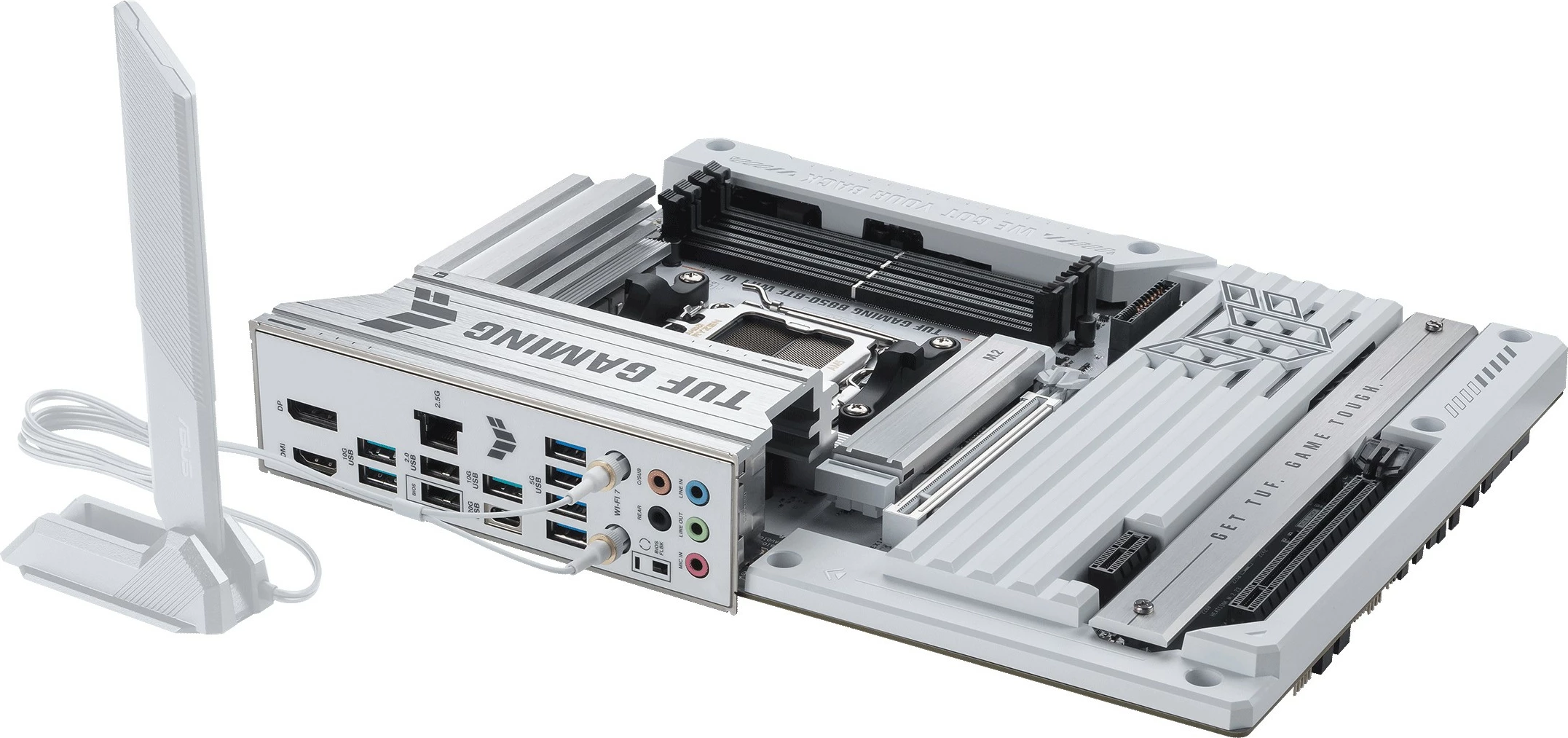 Pllakë amë ASUS TUF GAMING B850-BTF WIFI W, ATX, Wi-Fi, bardhë