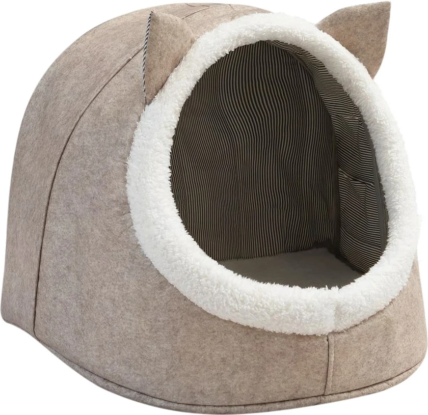 Shportë prej fëlti, ngjyrë krem, Aberto Design, KALS-03792