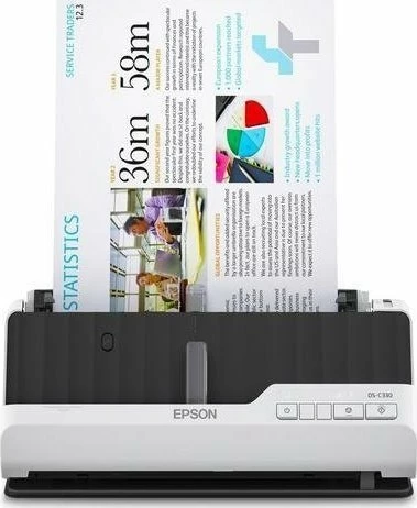 Skener Epson DS-C330 (B11B272401) A4 600 dpi USB, me ushqyes fletësh, bardhë/zi