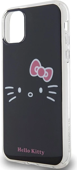 Mbështjellës Hello Kitty IML Kitty Face për iPhone 11/XR, i zi