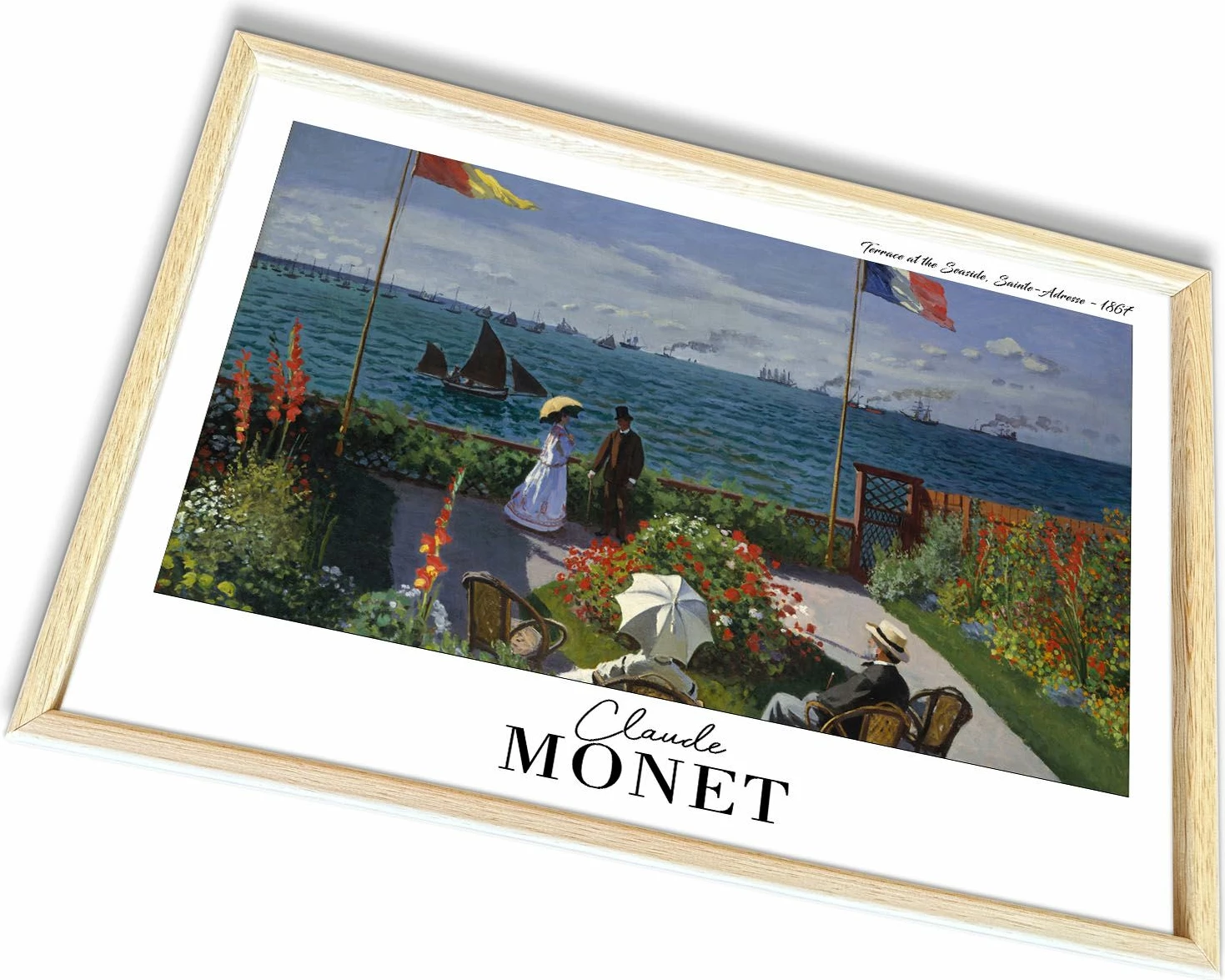 Pikturë dekorative me kornizë, Wallity, 4262AHSMONET-019, shumëngjyrëshe, 42x62cm