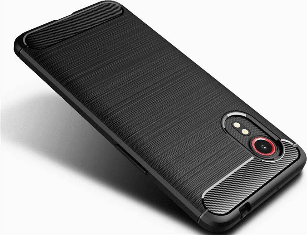 Mbështjellës HAVANA 19104 për Samsung Galaxy Xcover 7, silikon, rezistent ndaj goditjeve, i zi karbon mat