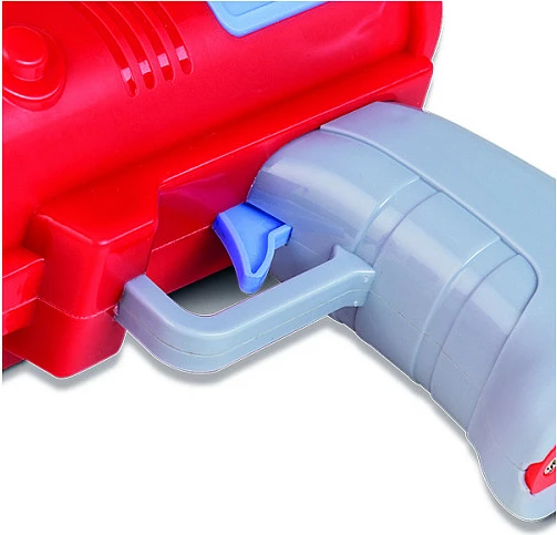 Pistoletë flluskash PUSTEFIX Bubble Bazooka, 36 gryka, LED, 250 ml, blu/kuqe