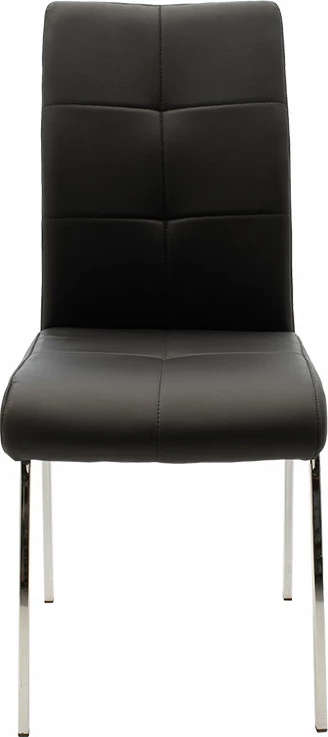 Karrige Ariadne PU, ngjyrë zezë-krom, 43x63x96cm