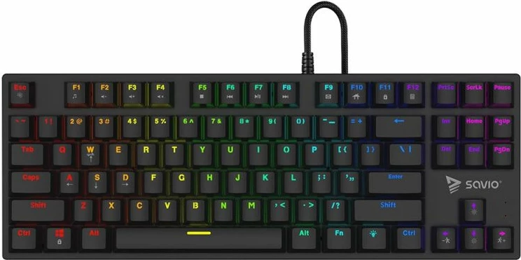 Tastierë mekanike gaming Savio, e zezë