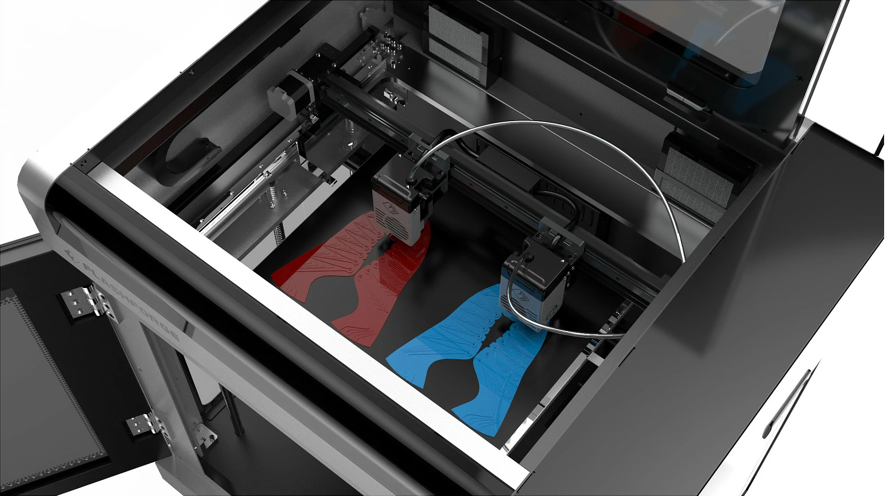 Printer 3D Flashforge Creator 4A, volum printimi 400×350×500 mm, Wi‑Fi/Ethernet, ekran 7", zezë/gri