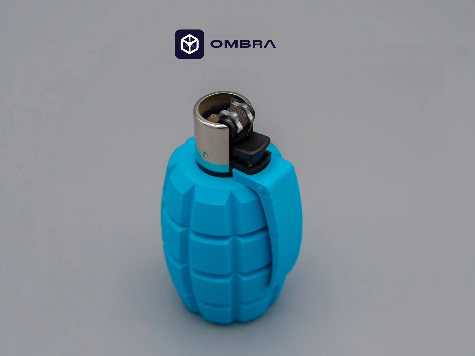 Mbajtëse për çakmak Clipper, Dizajni "Grenade", e kaltërt