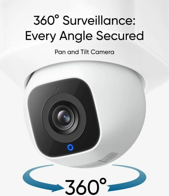 Kamerë sigurie me reflektor Anker eufy Floodlight Cam E30 2K 360° Wi‑Fi IP65 2000 lm, e bardhë