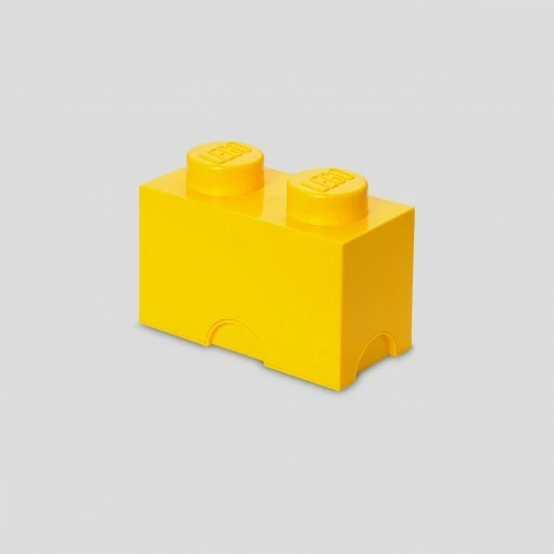 Kuti magazinimi LEGO Room Copenhagen Storage Brick 2, polipropilen, e verdhë