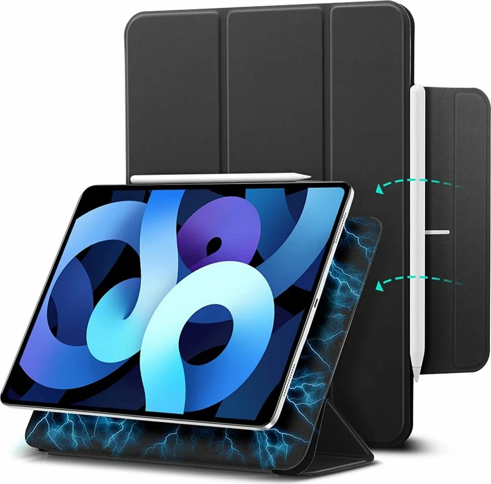 Mbështjellës magnetik ESR Rebound Magnetic për iPad Air 10.9\" (2020 4th gen / 2022 5th gen), me kapak, me stand, i zi, 1 copë