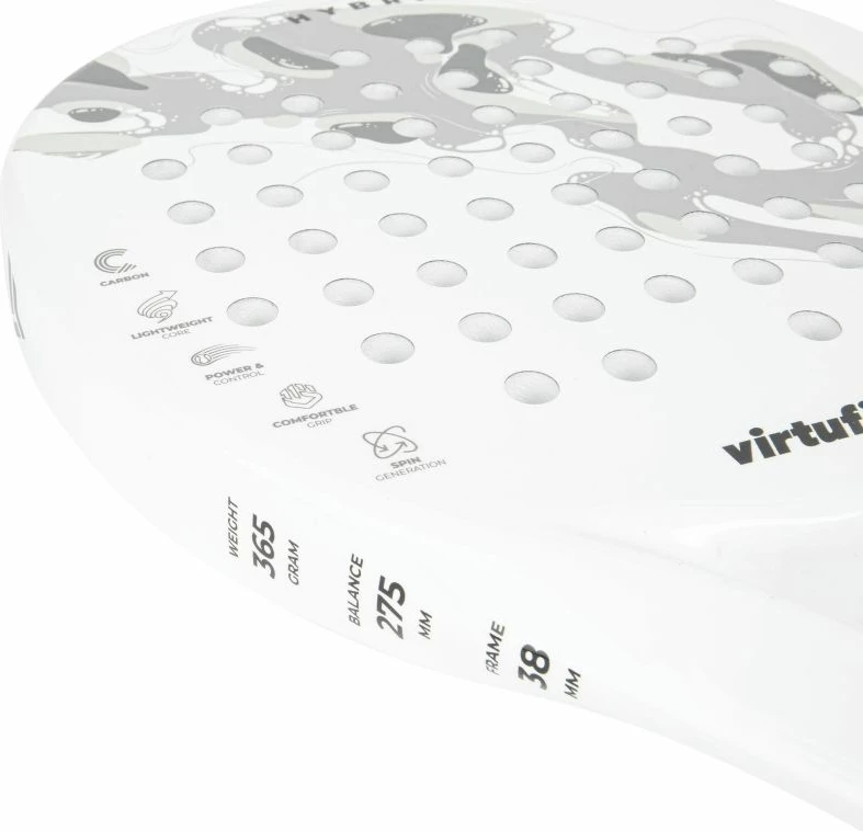 Raketë padeli Virtufit për meshkuj, e bardhë-gri