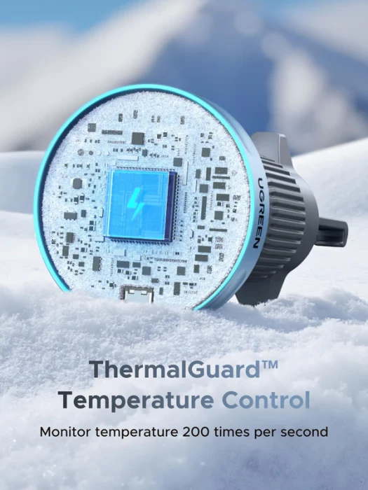 Mbajtëse makine me karikues wireless UGREEN MagFlow 55967, Qi2 25W