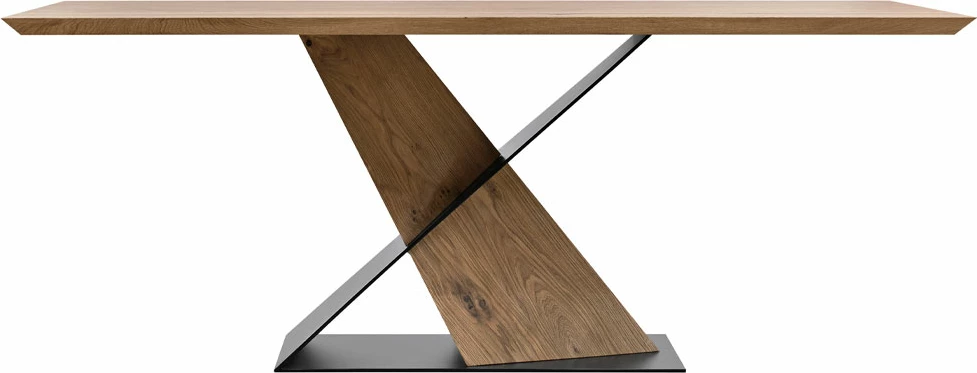 Tavolinë moderne DELUX, ngjyrë natyrale, 195x95x76