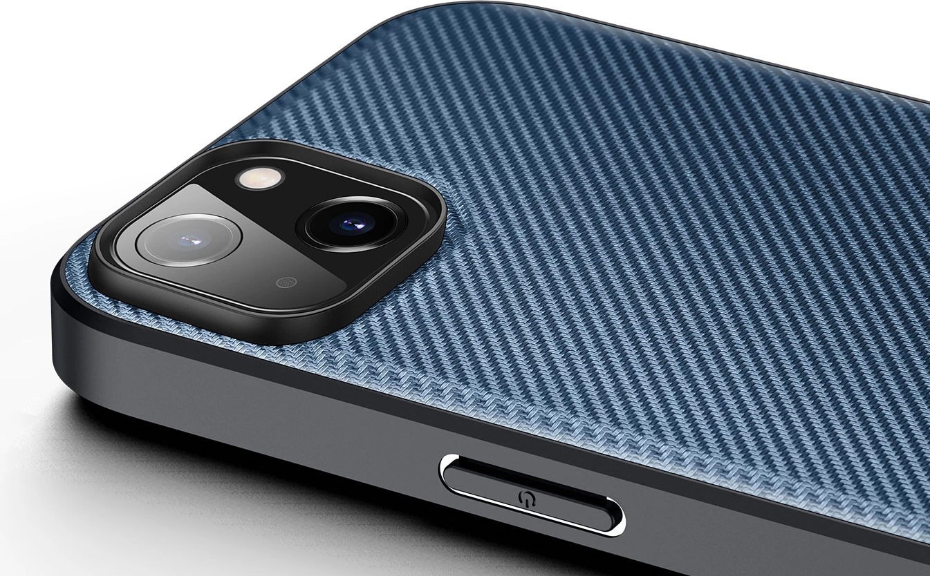 Mbështjellës Dux Ducis Fino për iPhone 14 Plus, najlon, Blu