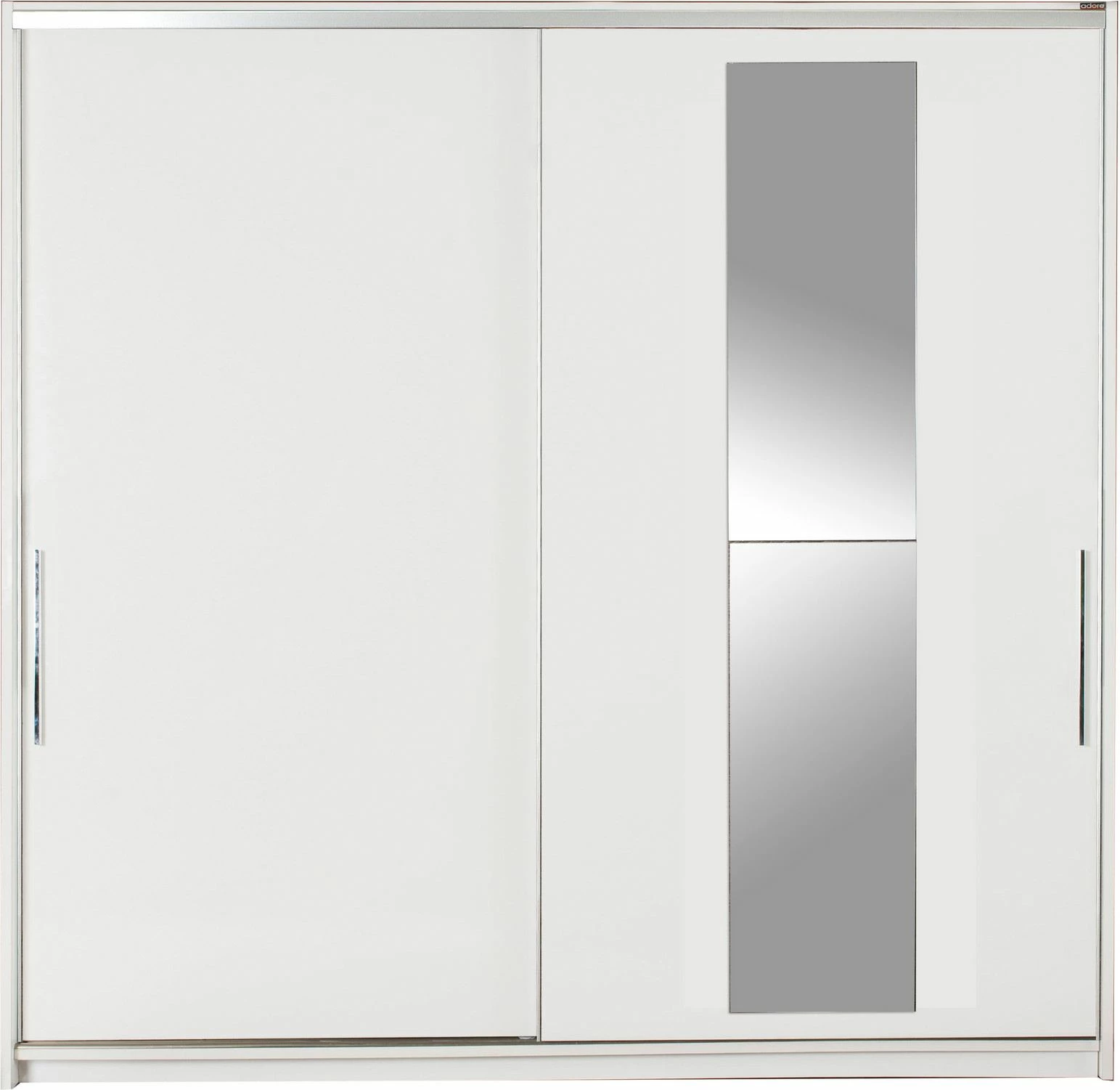 Dollap Hanah Home, Swd-720-Bb-3, ngjyrë e bardhë, me derë pasqyre, 210x207x60cm