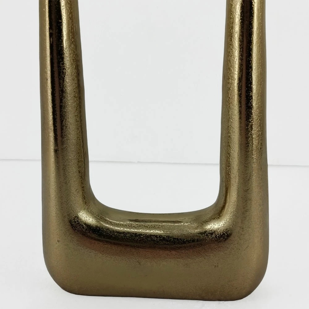 Vazo dekorative NAZAR, alumin, ngjyrë ari, 26x8x42cm