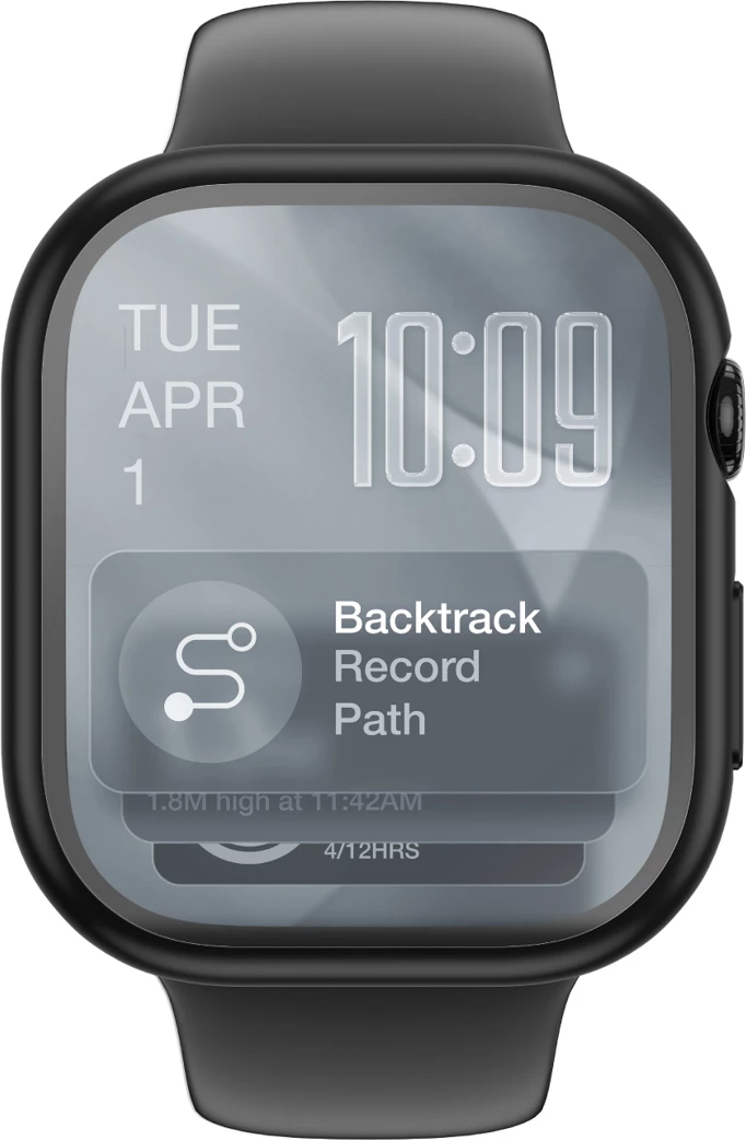 Mbrojtës ekrani xhami 9H me kasë, AmazingThing Radix FullGuard, për Apple Watch Series 11 42 mm, e zezë