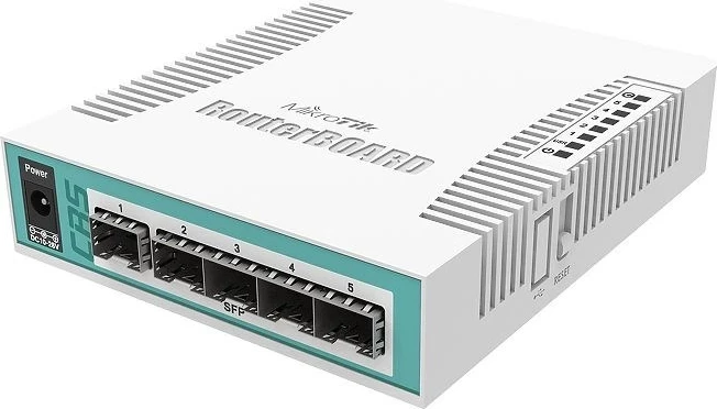 Switch MikroTik CRS106-1C-5S, Gigabit Ethernet, PoE, Bardhë