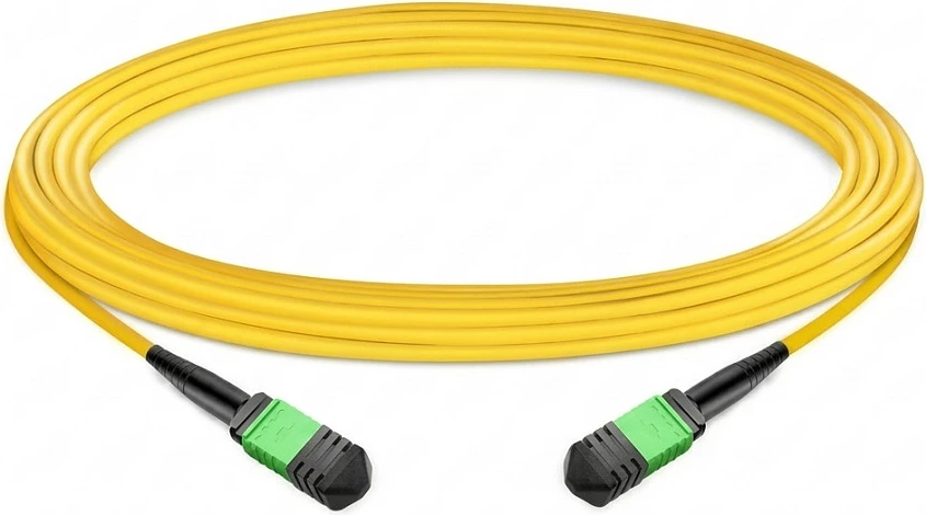 Kabllo patch fiber optike EFB Elektronik MTP/APC-MTP/APC, OS2, 12 fije, Type B, 30m, e verdhë