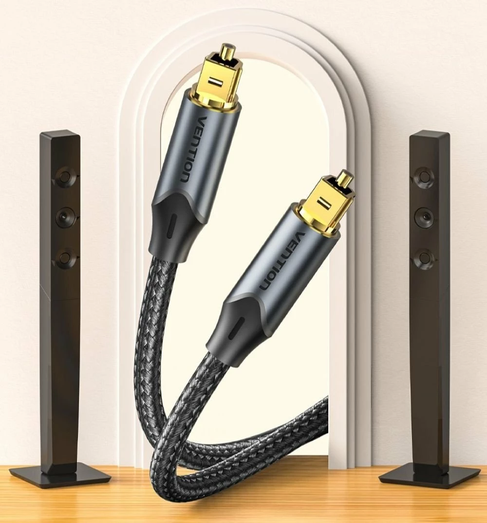 Kabllo optike audio Toslink Vention BAVBJ 5 m, e zezë