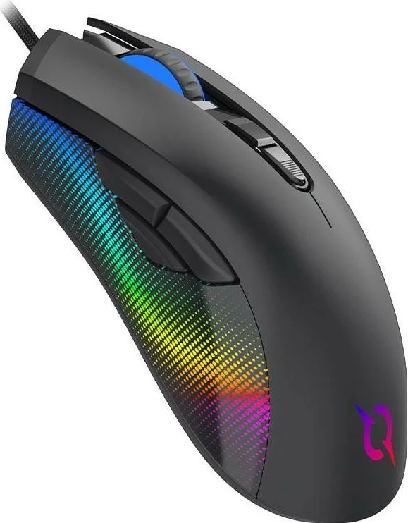 Maus ergonomik Aqirys PHOENIX, RGB, i zi