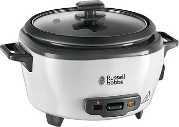 Tenxhere elektrike për oriz Russell Hobbs 27030-56, 1.4 L, 300 W, e zezë/bardhë