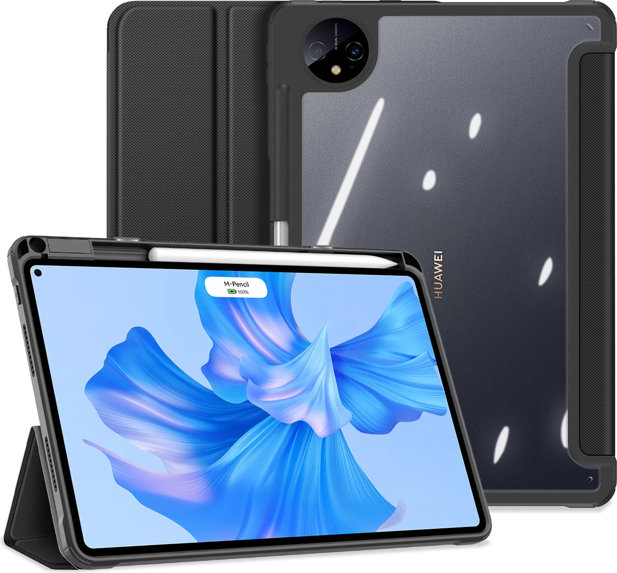 Mbështjellës tablet Dux Ducis Toby për Huawei MatePad Pro 11" (2022), me qëndrim, auto sleep, i zi