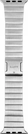 Rrip metalik për Apple Watch LAUT LINK 2.0, 42/44/45/49 mm, argjend