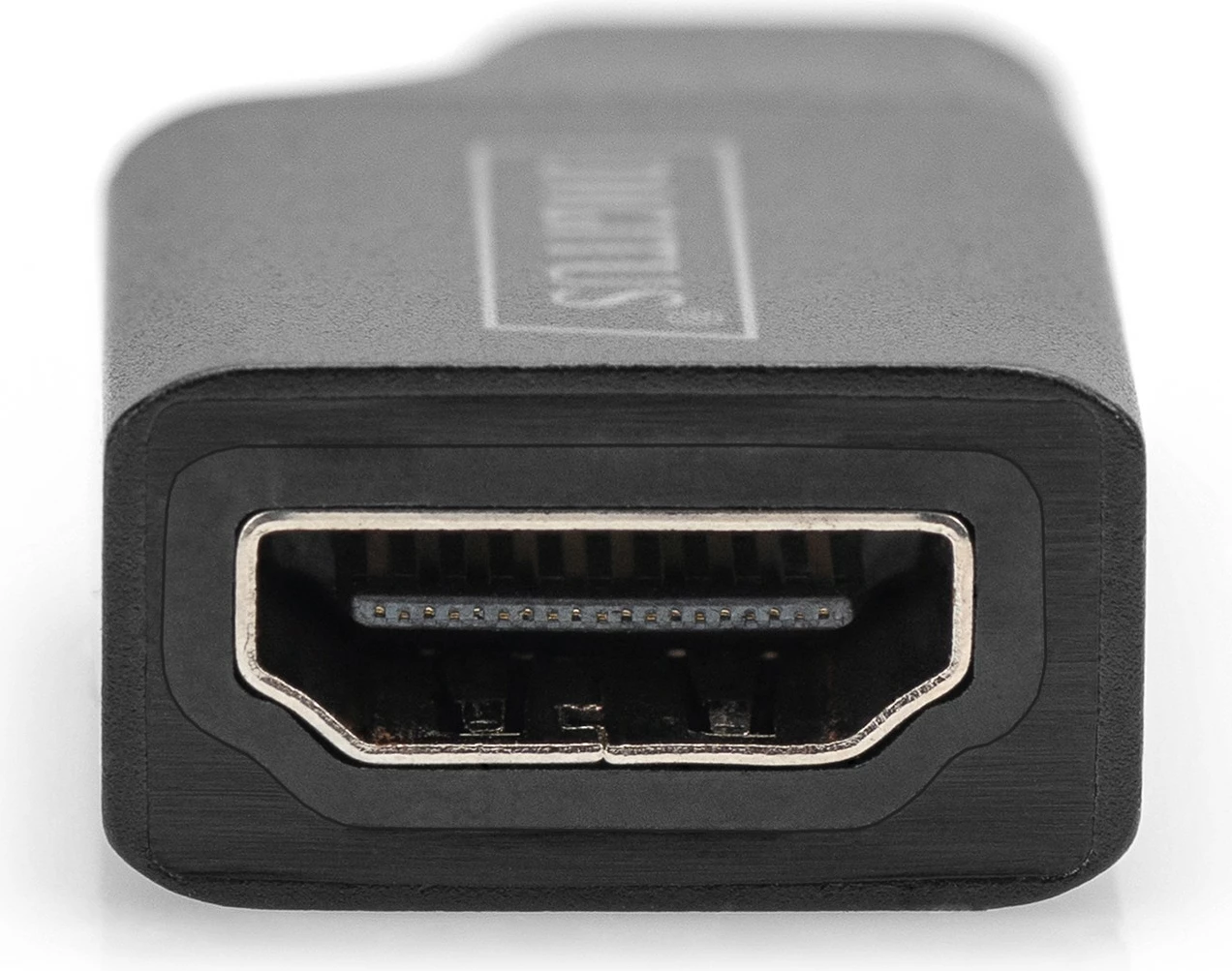 Adapter Digitus USB-C në HDMI, 4K, 5cm, zi