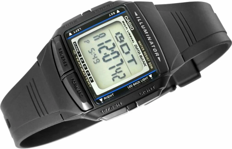 Orë dore për meshkuj Casio, e zezë