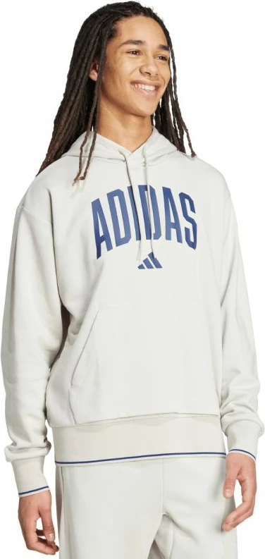 Duks me kapuç për meshkuj adidas, gri