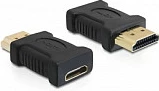 Adapter HDMI DeLOCK 65262, HDMI-A mashkull në HDMI-C femër, High Speed, i zi