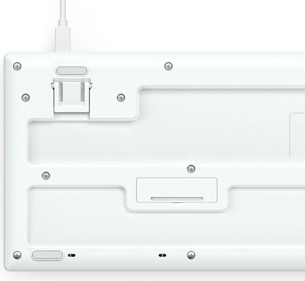 Tastierë Hama CK-200 me kabllo, USB-A/USB-C, e bardhë