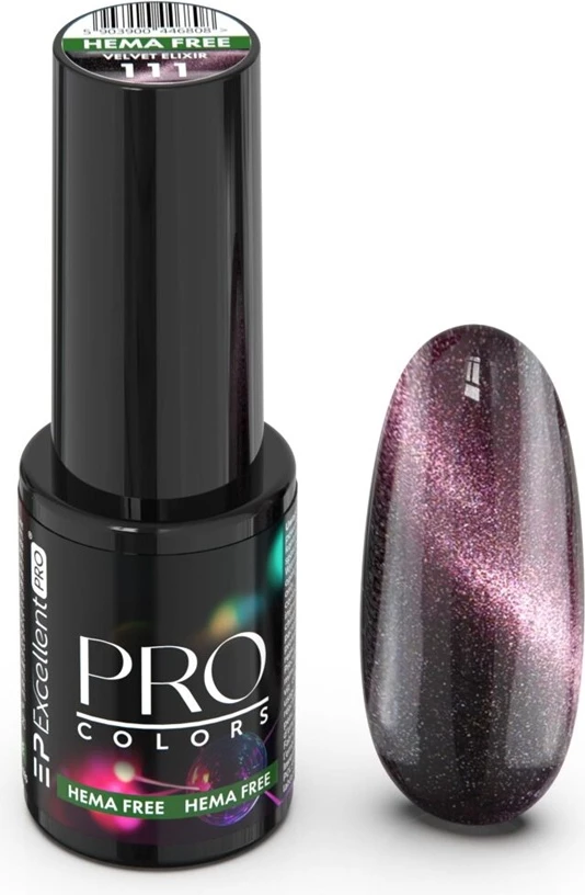 Llak për thonj për femra Excellent PRO Colors HemaFree CatEye 111 Velvet Elixir, 7g