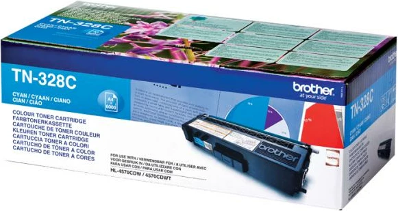 Toner Brother TN-328C kapacitet i lartë 5500-8800 faqe cian