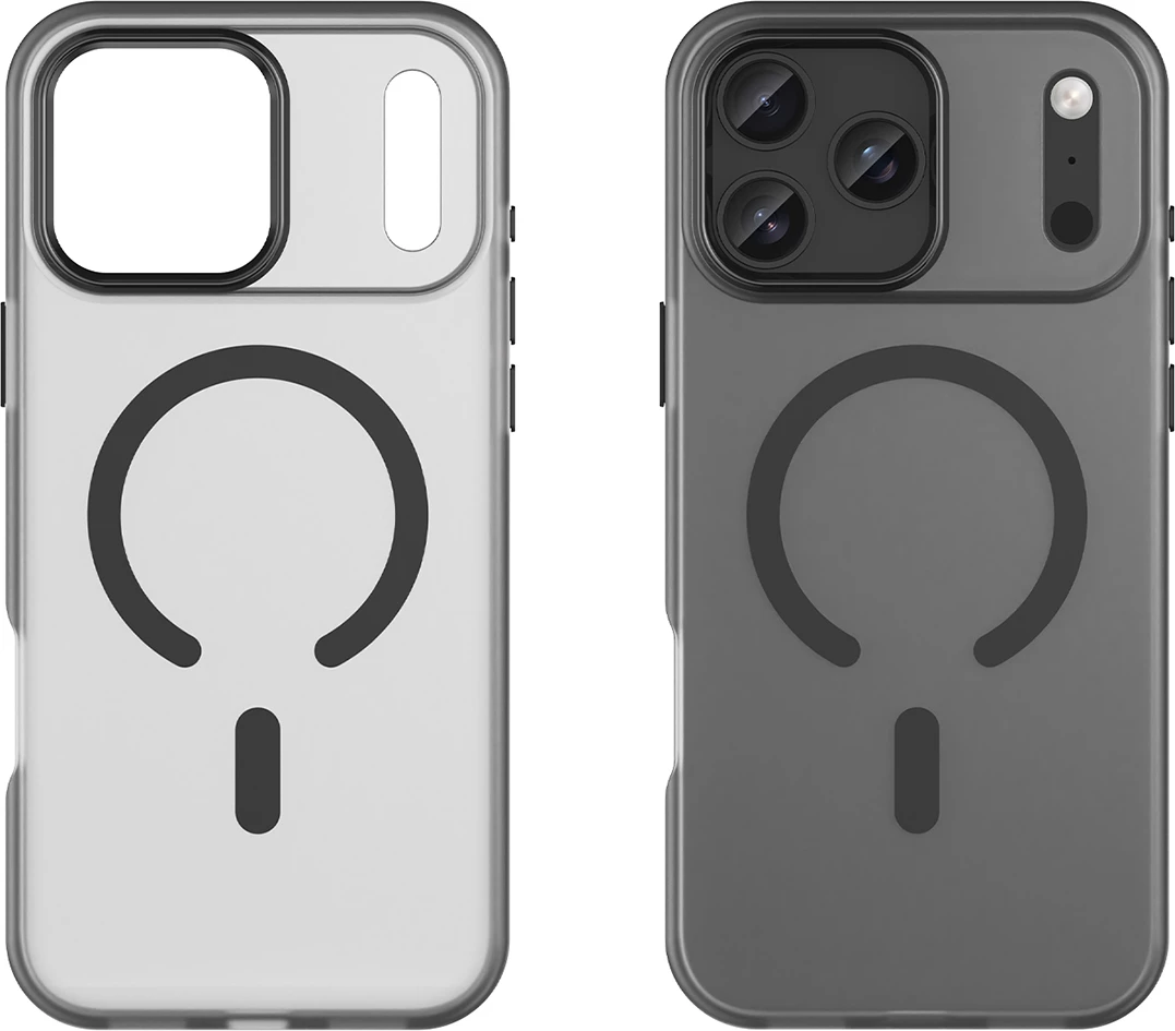 Mbështjellës Hurtel Magnetic Abrasive për iPhone 17 Pro Max, MagSafe, i zi mat