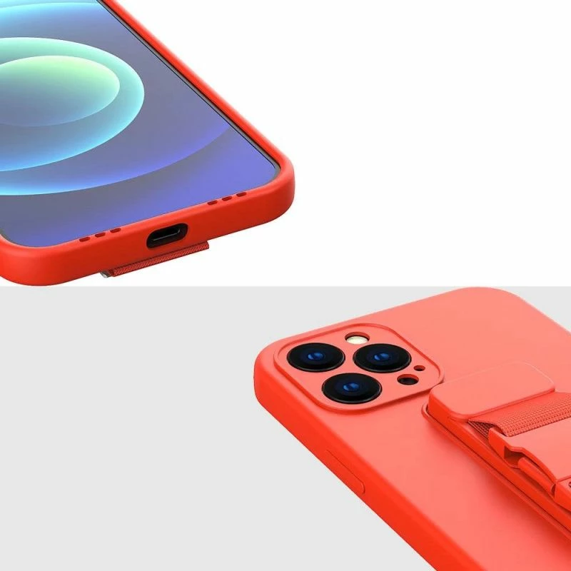 Kapak telefoni me litar Hurtel për iPhone 12, kaltër [Ngjyra: Kaltër]