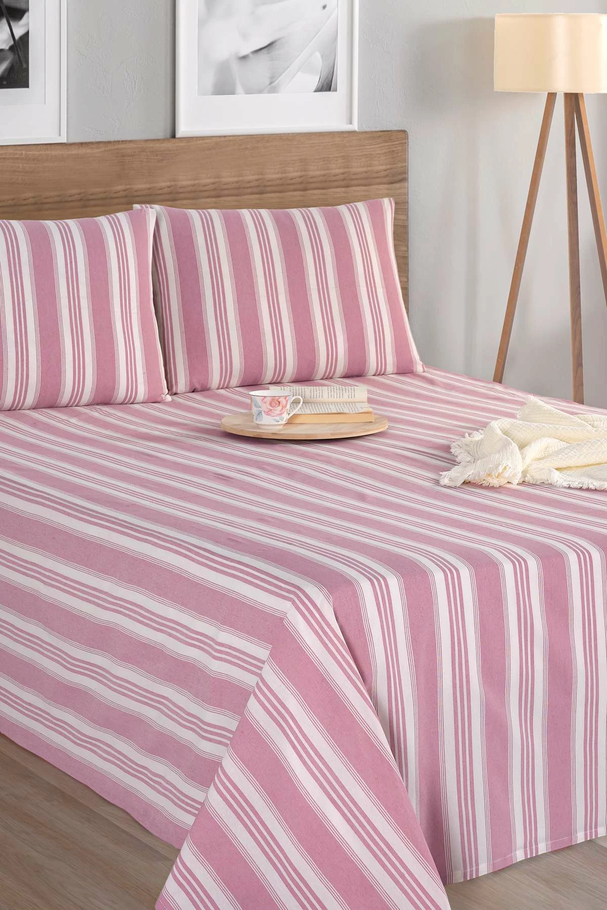 Set çarçafësh dopio, L'essentiel, ngjyrë e kuqe e errët, Soft Line