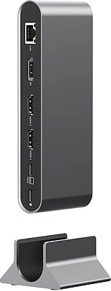 Docking station Acer 15-në-1 USB-C, HDMI x2, DisplayPort, LAN, 100W PD, argjendtë