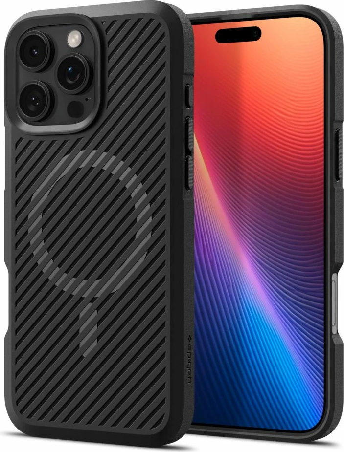 Mbështjellës Spigen Core Armor Mag me MagSafe për iPhone 16 Pro, e zezë