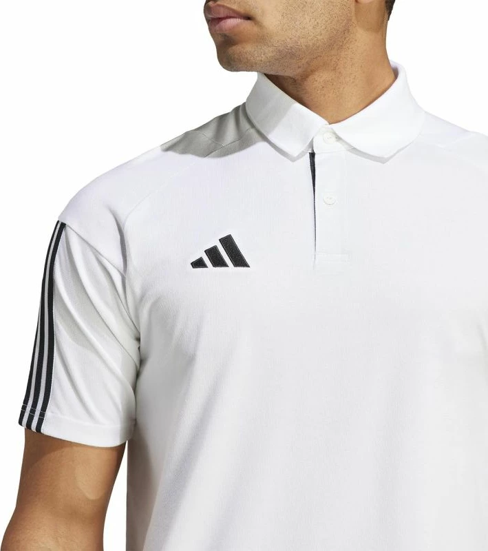 Maicë adidas Tiro 23 Competition Polo për meshkuj, e bardhë