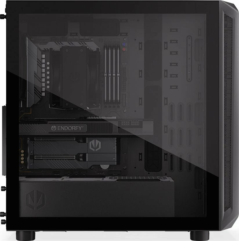 Kasë Endorfy Arx 700 Air EY2A012, Midi Tower ATX, xham i temperum, USB-C, e zezë