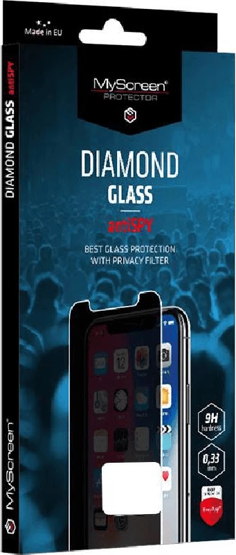 Xham i kalitur mbrojtës privatësie MyScreen Protector Diamond Glass AntiSpy për Samsung Galaxy S22 5G / Samsung Galaxy S23 5G, Edge Full Glue